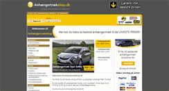 Desktop Screenshot of anhaengertraekshop.dk